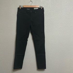 Black skinny AG denim, 28R mid-rise super skinny ankle